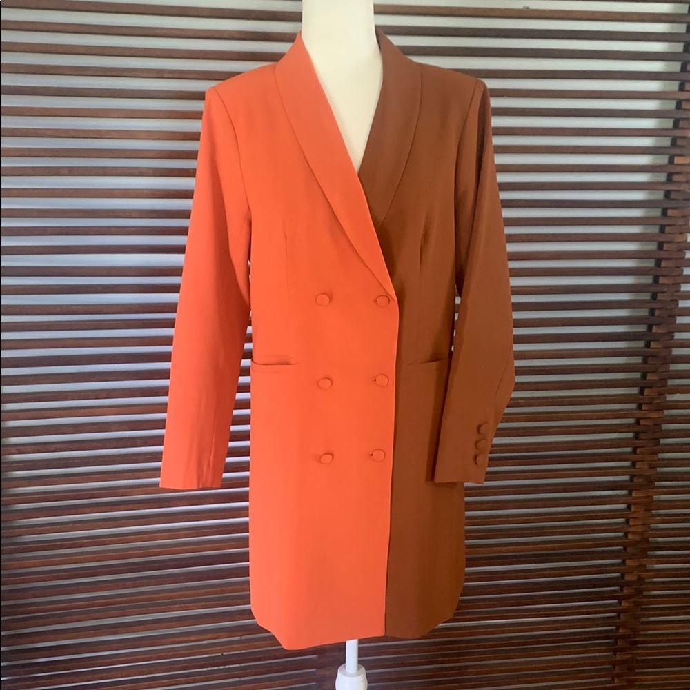 JODIFL color block Blazer Structured Suit Jacket